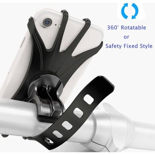 Bicycle Phone Holder for iPhone Samsung Xiaomi Universal Motorcycle Bike Mount Stand GPS Bracket for 4.0-6.3inch Mobile Phones