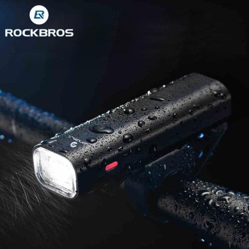 ROCKBROS 400/800 Lumen Bike Front Light Rainproof Bicycle LED Light Flashlight USB Charging MTB Road bike HeadLight Floodlight