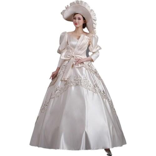 Victorian dress rococo gown palace costume studio photo drama performance British princess dress victorian dress