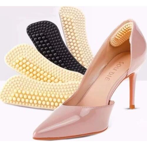 1Pair Silicone Insoles for Shoes High Heels Adjust Size Massage Heel Liner Grips Protector Sticker Pain Relief Foot Care Inserts