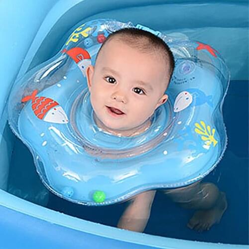 2021 Summer Swimming Baby Accessories Neck Ring Tube Safety Infant Float Circle For Bathing Inflatable Beach Pool Accessories