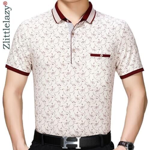 2021 Brand Casual Summer Flower Short Sleeve Polo Shirt Men Poloshirt Jersey Pocket Mens Polos Tee Shirts Dress Fashions 41605