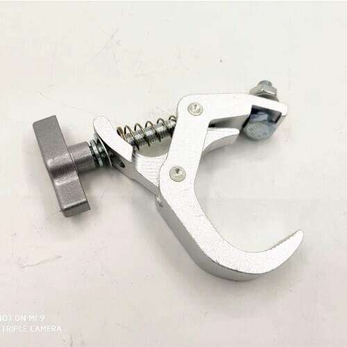 5 unids/lote DJ iluminación Material de aluminio Luz de escenario 150kg 40-60mm gancho luz soporte LED Disco armazón de luz de