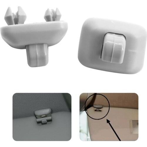 8U0857562 Car Interior Sun Visor Hook Clip Bracket Auto Hanger Hook Cover Replacement for A6 C5 A4L Accessories