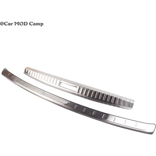 Car Accessories for Peugeot 3008 GT 2017 2018 2019 Stainless Steel Inner & Outer Rear Bumper Protector Guard Plate Trim 2pcs