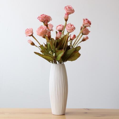 1pc White Flower Vase Matt Ceramic Vase Water Planting Container Home Decoration Centerpiece Wedding Gift