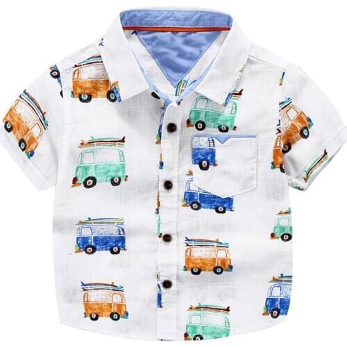 BigMa Kids Boys' Short Sleeve Shirts