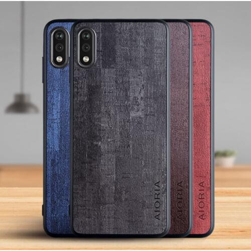 Case for Sony Xperia Ace 2 Funda Luxury Vintage Bark pattern Leather Phone Cover for sony xperia ace 2 case Coque