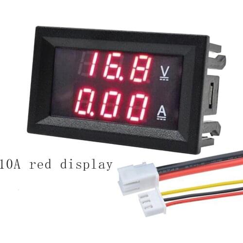 DC 100V 10A 50A 100A LED Voltmeter Ammeter for Car Motorcycle Dual Display Panel Amp Volt monitor Voltage Current Meter Detector