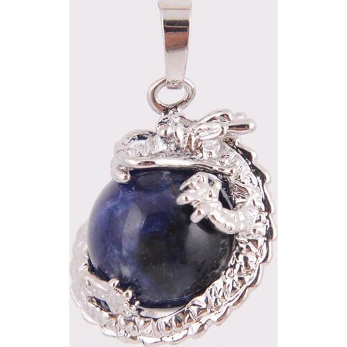 Natural Stone Dragon Claw Pendants for Necklace Pink Quartz Tiger Eye Lapis Lazuli Green Aventurine for Women Jeweller D567-D569