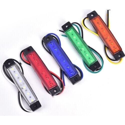 Truck Side Marker Indicator Light Turn Signal Lamp 12V 24V LED Auto Car Bus Lorry UTE Trailer Tail Warning Lamp Brake Lights