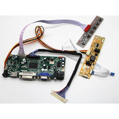 HDMI+DVI+VGA+AUDIO LCD Controller Board kit For 20" LM200WD3 TLC7 1600*900 LCD controller board DIY kits