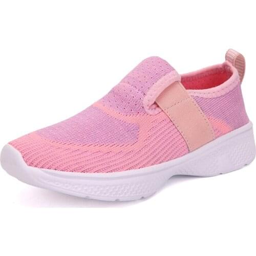 Lightweight Kids Breathable Walking Loafer Easy Walk Sport Running Sneaker Casual Slip-on Shoes for Boys Girls