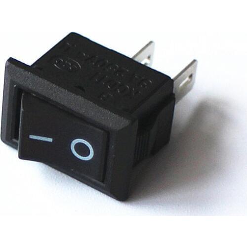 JOYING LIANG KCD11 Mini Switch 10*15mm Black 2-feet ON-OFF 3A 250V Power Rocker Switch 2pcs/lot