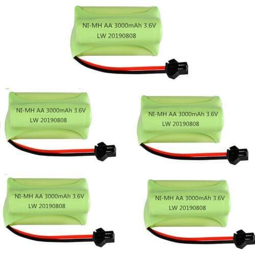 T Model ) 3.6v 3000mAh NiMH Battery Ni-MH AA 3000mAh 3.6v Rechargeable Battery For Rc toys Cars boat model