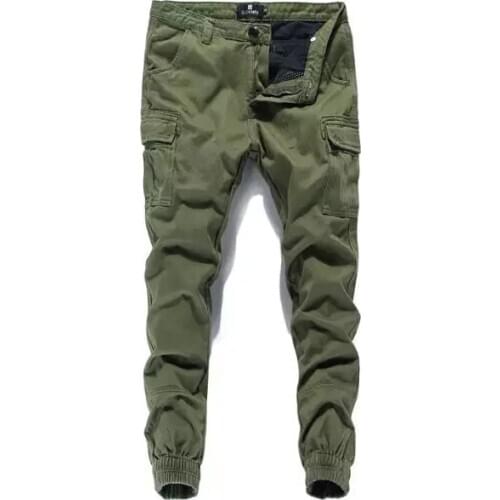 Men Jeans Jogger Pants Street Denim Cotton Cropped Pants Ankle Banded Fashion Classical Army Pants Brand Jeans Men Cargo Pants