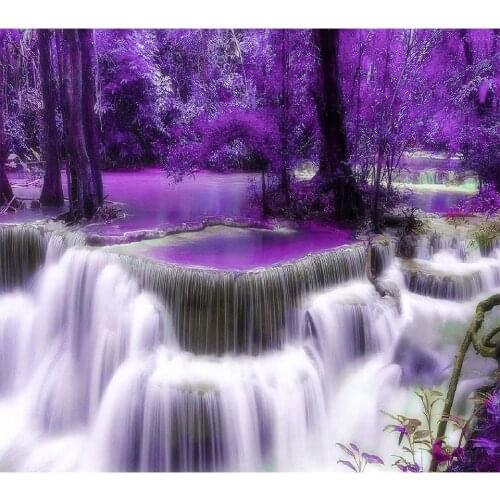 Full Square diamond embroidery waterfall scenery 5D Diy diamond Painting mosaic Picture Rhinestone cross stitch Kit home decor