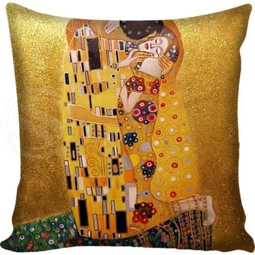 G0309 New Gold Painter Artist Gustav Klimt Pillowcase Soft Pillow Case 40x40cm &F