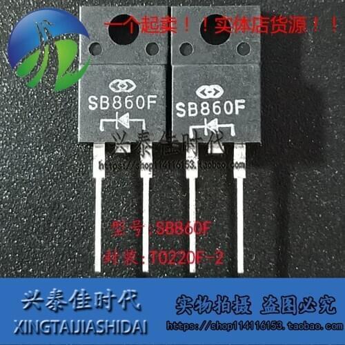 Original new 5pcs/ SB860F 8A/60V TO220F-2