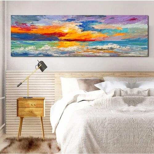 SELFLESSLY Colorful Abstract Landscape Posters And Prints Canvas Paintings Wall Pictures For Living Room Modern Home Decoration