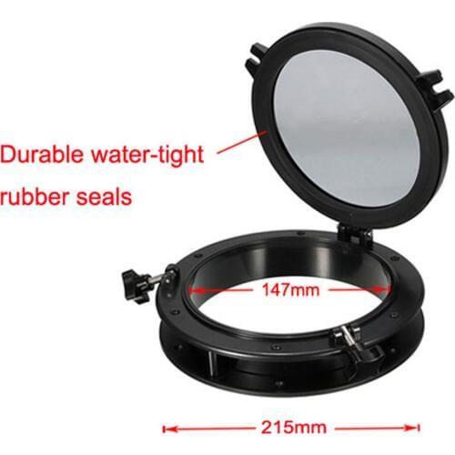 Boat Porthole Round Marine Port Hole/Window Porthole Nautical/Marine/Navy/Yacht 4mm Tempered Glass Boat Accessories Marine