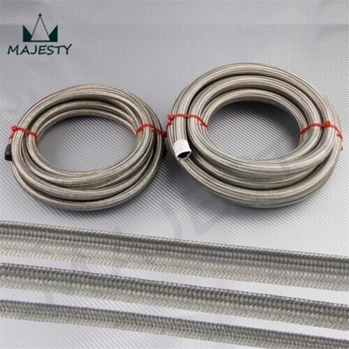 5M STAINLESS STEEL BRAIDED 1500 PSI AN12 12-AN OIL/FUEL LINE/HOSE 5METER 16FEET