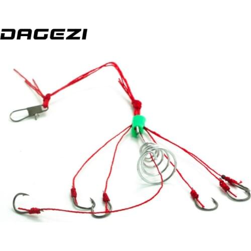 DAGEZI 2pcs/lot Fishing Hooks Explosion hook Capture off Carbon Steel Sharp Fishhook fishing Tackle Tool Set