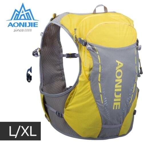 AONIJIE 10L Hydration Backpack Ultra Vest Pack Bag LXL Size with 450ml Soft Water Bladder Flask For Running Marathon Hiking
