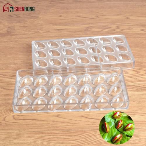 SHENHONG Mountain Shell Water Drops Chocolate Mould Hill Shaped Polycarbonate Chocolate Mold 3D Candy Mold