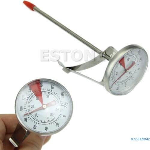 Stainless Steel Thermometer Cooking Oven BBQ Milk Food Meat Probe Gauge 100°C
