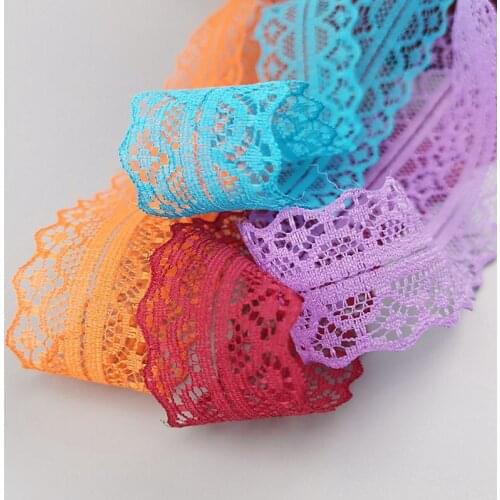 3cm*10m Polyester Embroidered Lace Net Ribbons Fabric Trim DIY Sewing Handmade Craft Materials Hair Accessories