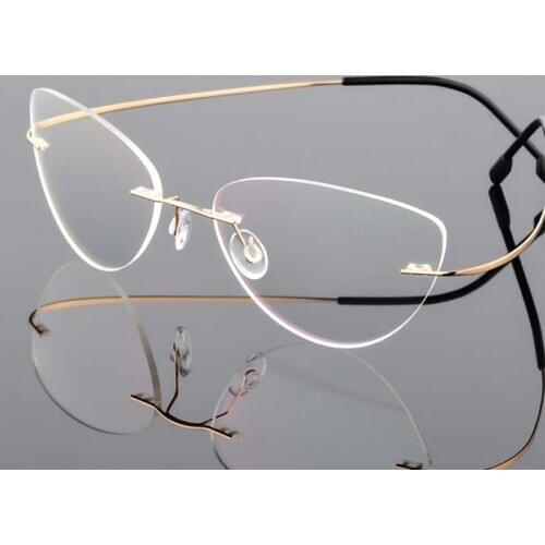 High-end frameless radiation-proof reading glasses for men and women