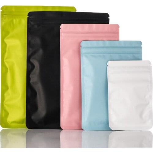 1000Pcs/Lot 16 Size Double-Sided Metallic Foil Mylar Flat Ziplock Bag Aluminum Foil Storage Bags for Coffee Bean Food Storage