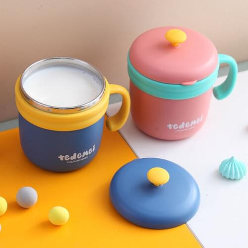 304 Double Stainless Steel Coffee Mug Leak-Proof Thermos Mug Travel Thermal Cup Thermosmug Children Milk Cup For Gifts