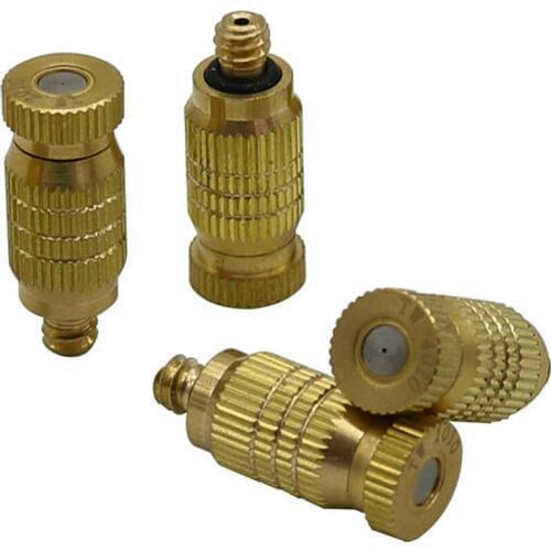 6Pcs 3/16" Thread High Pressure Atomization Nozzles Anti Drip Misting Sprayer Garden Irrigation Farm Cooling Humidify Sprinkler