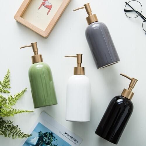 Bathroom Accessories Nordic Home Ins Popular Ceramic Soap Dispenser Bottle Hand Sanatizer Bottles Shampoo Lotion Bottle