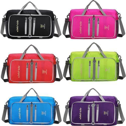 Travel Shoulder Bag Waterproof Nylon Weekend Bag for Shopping Camping Schooling Outdoor Sports Bag for Outdoor Sports