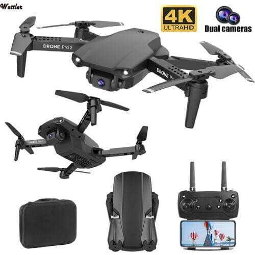New E99 Pro2 RC Mini Drone 4K 1080P 720P Dual Camera WIFI FPV Aerial Photography Helicopter Foldable Quadcopter Dron Toys