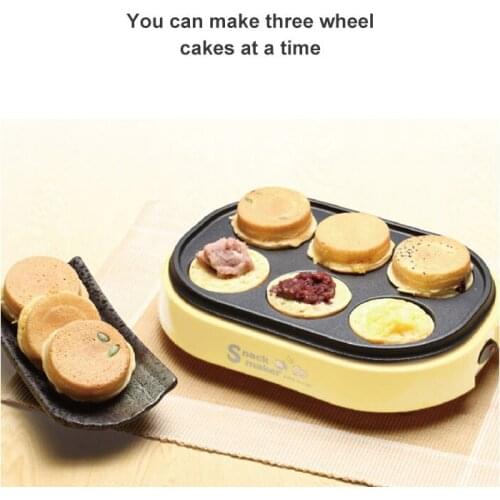 Electric eggs roasted hamburger machine Red beans cake pie Maker MINI breakfast pancake baking crepe Fried Egg frying pan