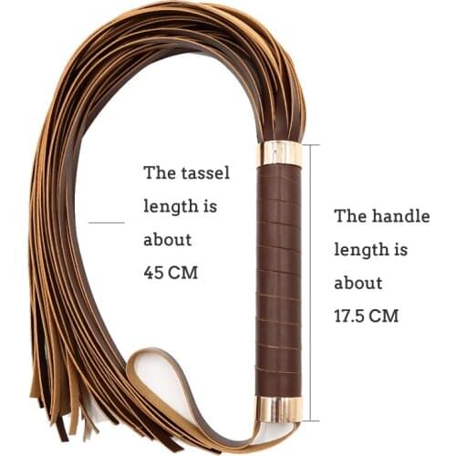 Bondage Flogger Flirting PU Leather Whip Bdsm Spanking Flogger Tassel Bondage Restraints Sex Toys For Couples Woman Adult Games