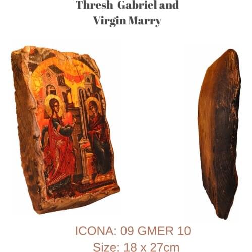 Christian Replica Byzantium Icons Churches Home Decoration Accessories Noel Christmas Yule Wooden Gold Leafs Hagia Sophia