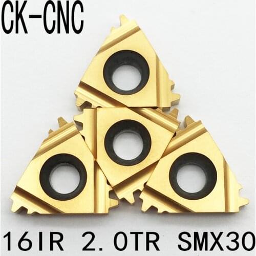 10pcs 16IR 2.0TR SMX30 Carbide Insert For Threading Turning Tool Boring BAR tools blade High cost performance