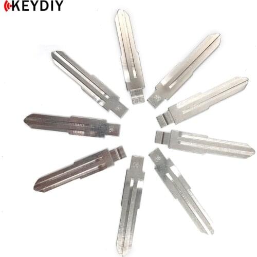 KEYDIY 10 Pcs/lot Metal Blank Uncut Flip KD/JMD/VVDI Remote Replacement Key Blade 06# for Nissan