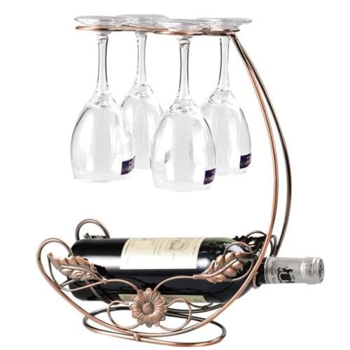 Creative Metal Wine Rack Hanging Wine Glass Holder Bar Stand Bracket Display Stand Bracket Decor storage rack