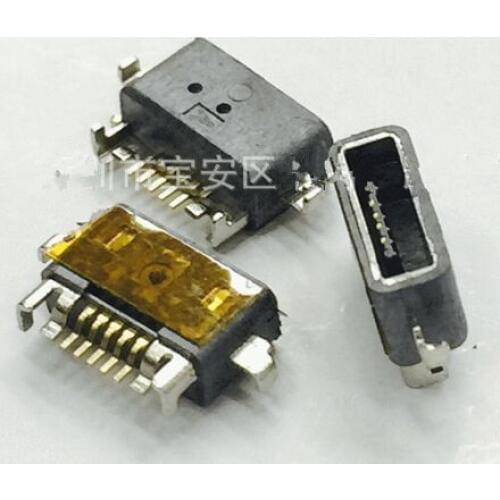 MICRO USB 5P waterproof, Male plug pin 4pin Fixed PCB ,Note M2S Tail Charging socket ,new and original