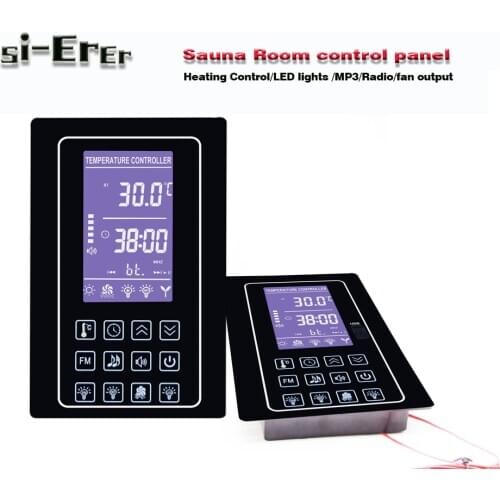 Multifunctional 812 sauna room temperature controller, large screen display, 220V 110V 30A output