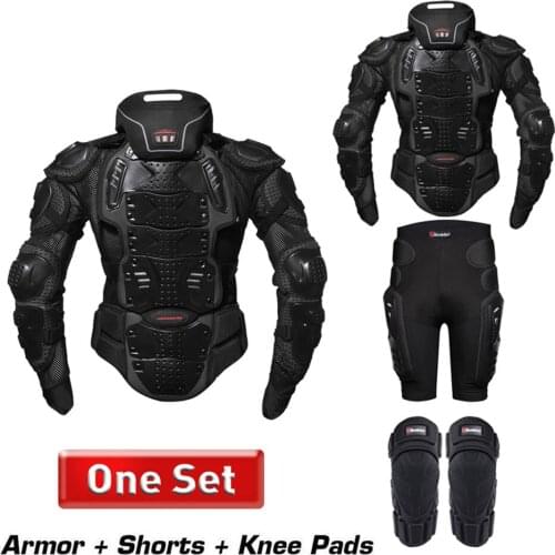 Motorcycle Jacket + Body Armor Motocross Moto Jacket Protective Gear Motorcycle Jackets With Neck Protector for 4 Season
