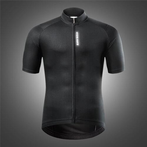 Men Cycling Jersey Summer Spring Clothes for MTB Road Bike Short Sleeves Outdoor Sports MTB Bike Shirts with Reflective Spots