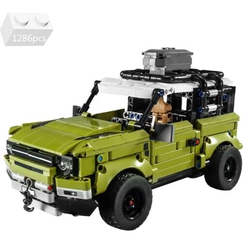 2021 NEW High-tech Off-Road SUV Vehicle Land Roveres Defender Car Model Building Blocks Kit Bricks Kids Toys For Children Gifts