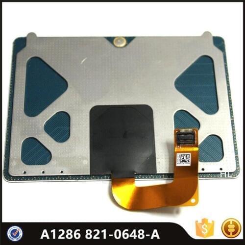 Original A1286 Touchpad Trackpad with Flex Cable 922-9008 821-0648-A 2008 2009 For Macbook Pro 15" MB470 MB471 MC026 MB985 MB986